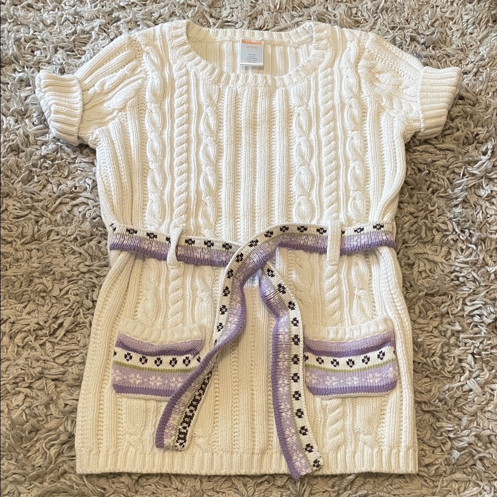 2011 Gymboree Outlet “Cowgirls At Heart” Belted Sweater Top, Size M (7-8)